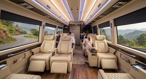 17-seater Maharaja interior